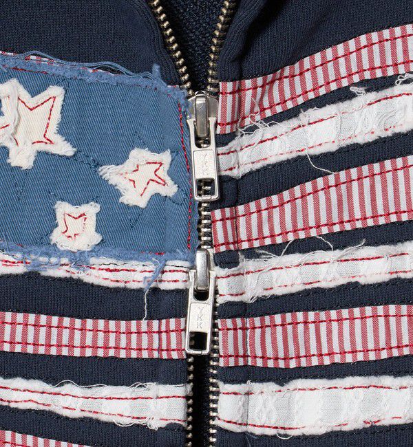 NICE WEATHER「＜PETER＞USA FLAG ジップフーディ」|パーカー|