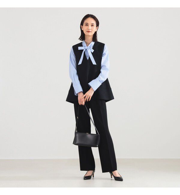 Demi-Luxe BEAMS 「ツイード フレア Vネック ジレ＊」|シャツ・ブラウス|