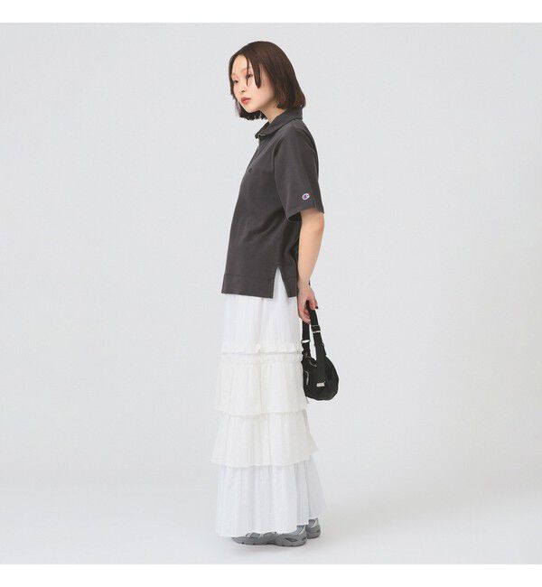 Ray BEAMS 「【別注】Champion / ハーフ ジップ Tシャツ」|Tシャツ・カットソー|