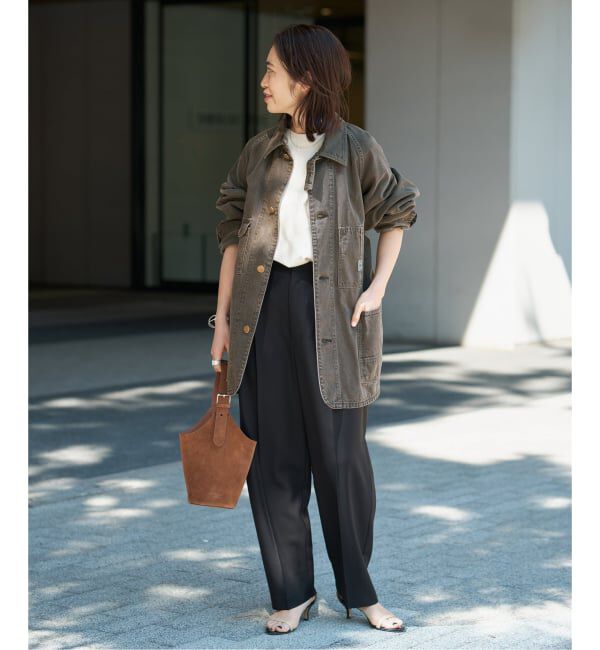 VERMEIL par iena「ドライツイルカーブパンツ」|スラックス|