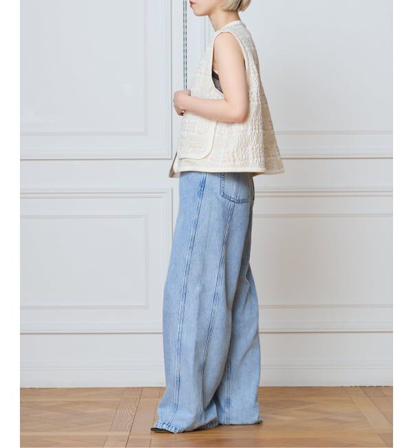 IENA LA BOUCLE「IENA LA BOUCLE フラワーJQベスト」|ダウンベスト・ベスト|