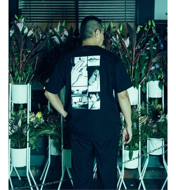 JOURNAL STANDARD「NEMES x HEAT HEAT T-SH」|Tシャツ・カットソー|ブラック