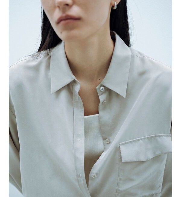SALON adam et rope'「[26SS]GENTLE SILK シャツ / セットアップ対応・洗える」|シャツ・ブラウス|ベージュ系(28)