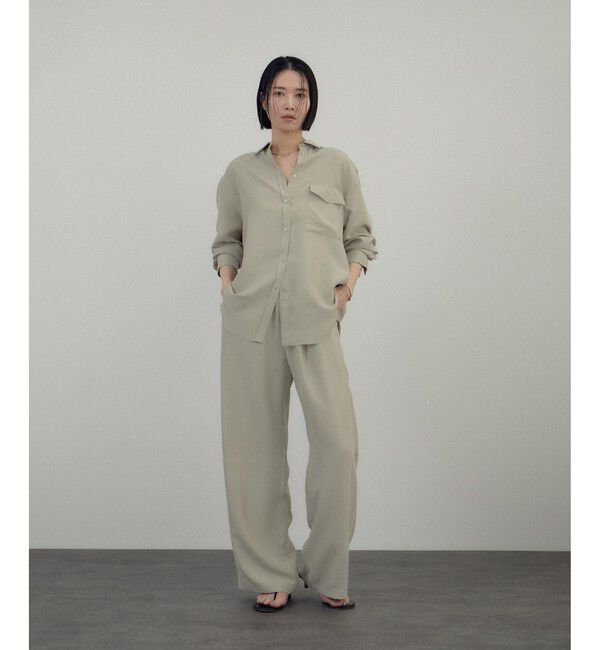 SALON adam et rope'「[26SS]GENTLE SILK シャツ / セットアップ対応・洗える」|シャツ・ブラウス|
