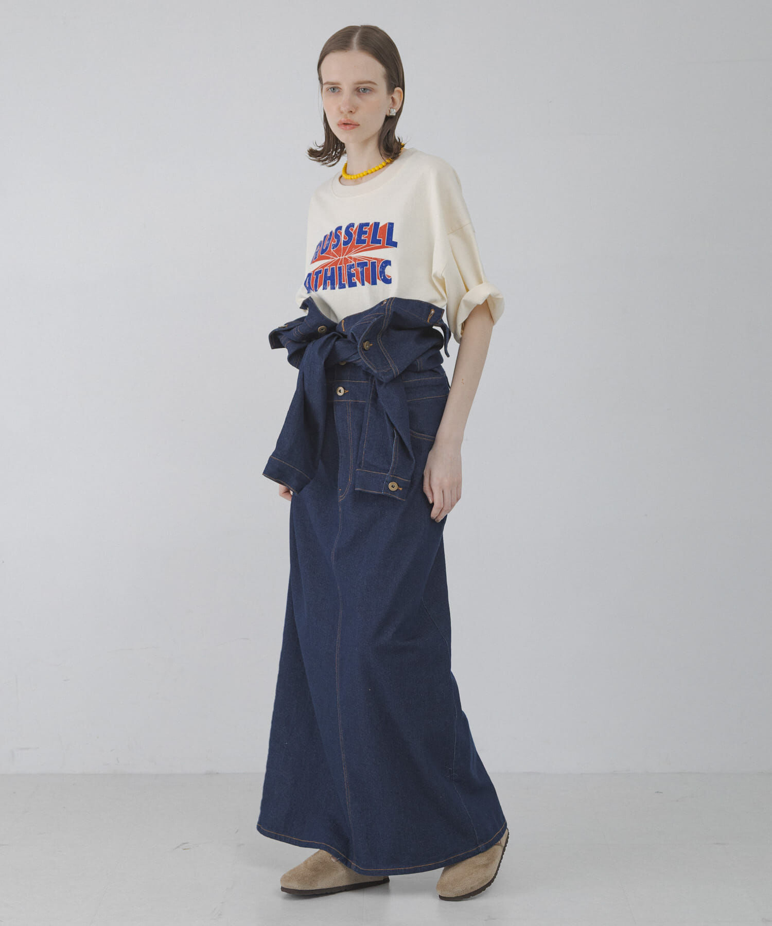 Sonny Label 「『別注』RUSSELL ATHLETIC&times;Sonny Label　ロゴプリントTシャツ」|Tシャツ・カットソー|