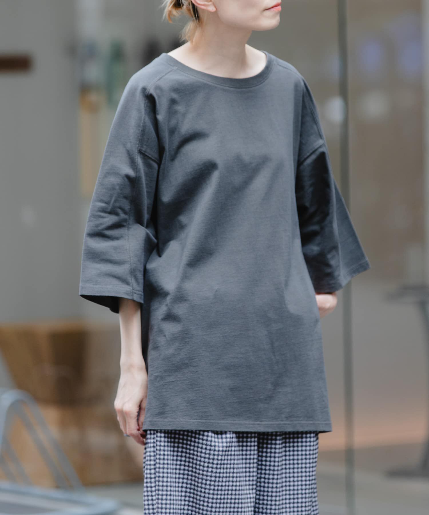 URBAN RESEARCH DOORS「FORK&SPOON　ラグランスリーブビッグTシャツ」|Tシャツ・カットソー|