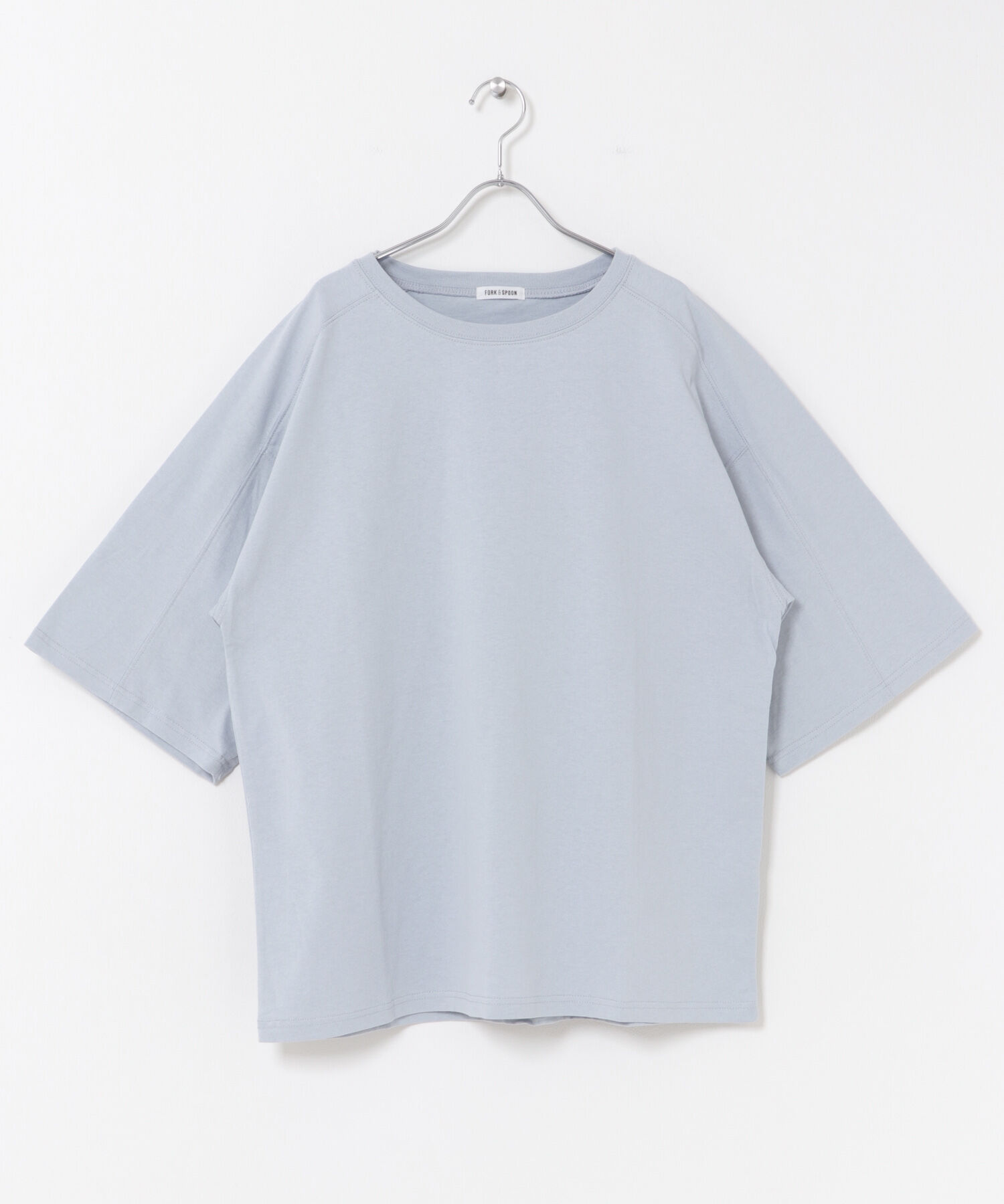 URBAN RESEARCH DOORS「FORK&SPOON　ラグランスリーブビッグTシャツ」|Tシャツ・カットソー|ブルー系その他
