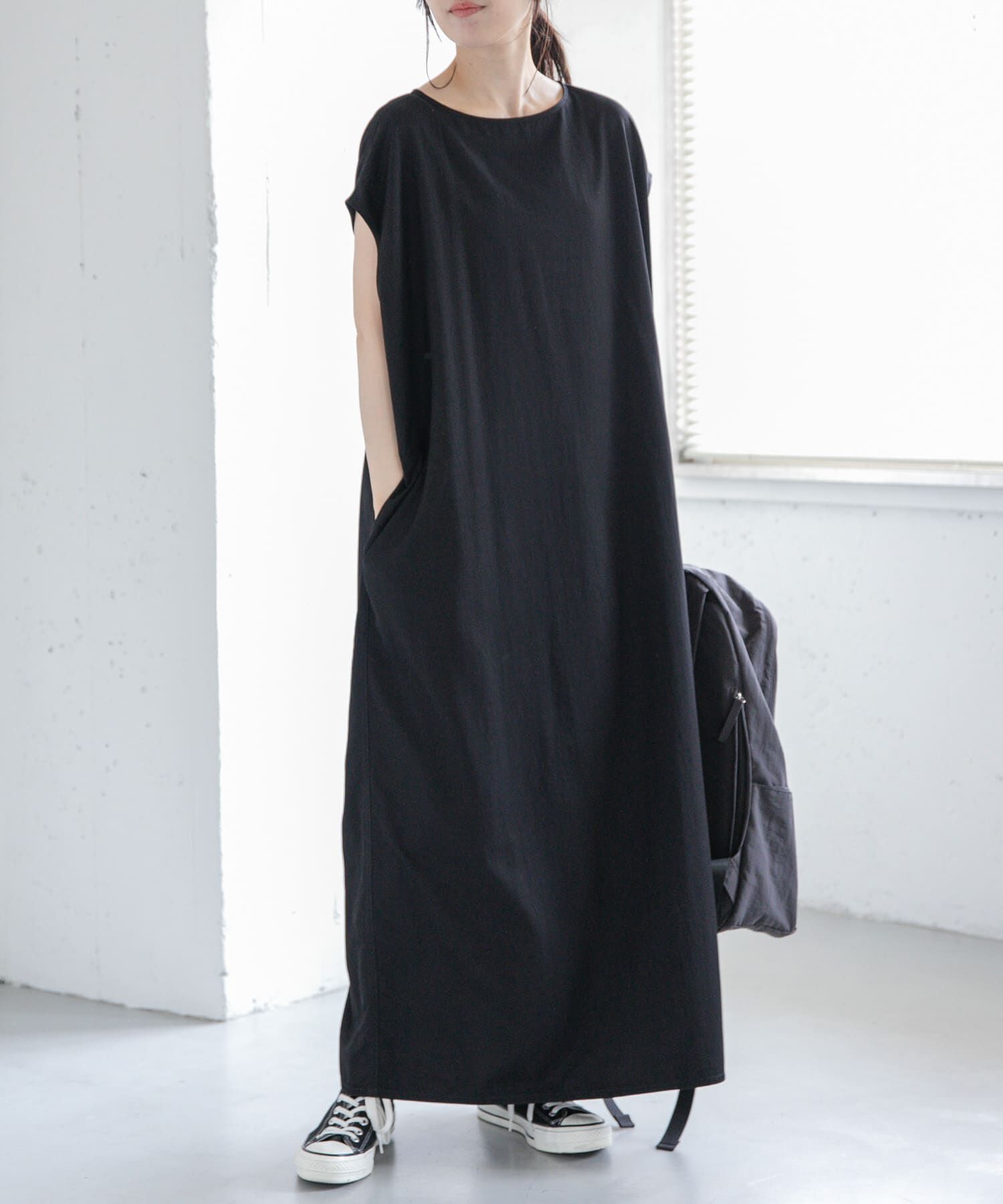 URBAN RESEARCH DOORS「FORK&SPOON　バックジップワンピース」|ワンピース|