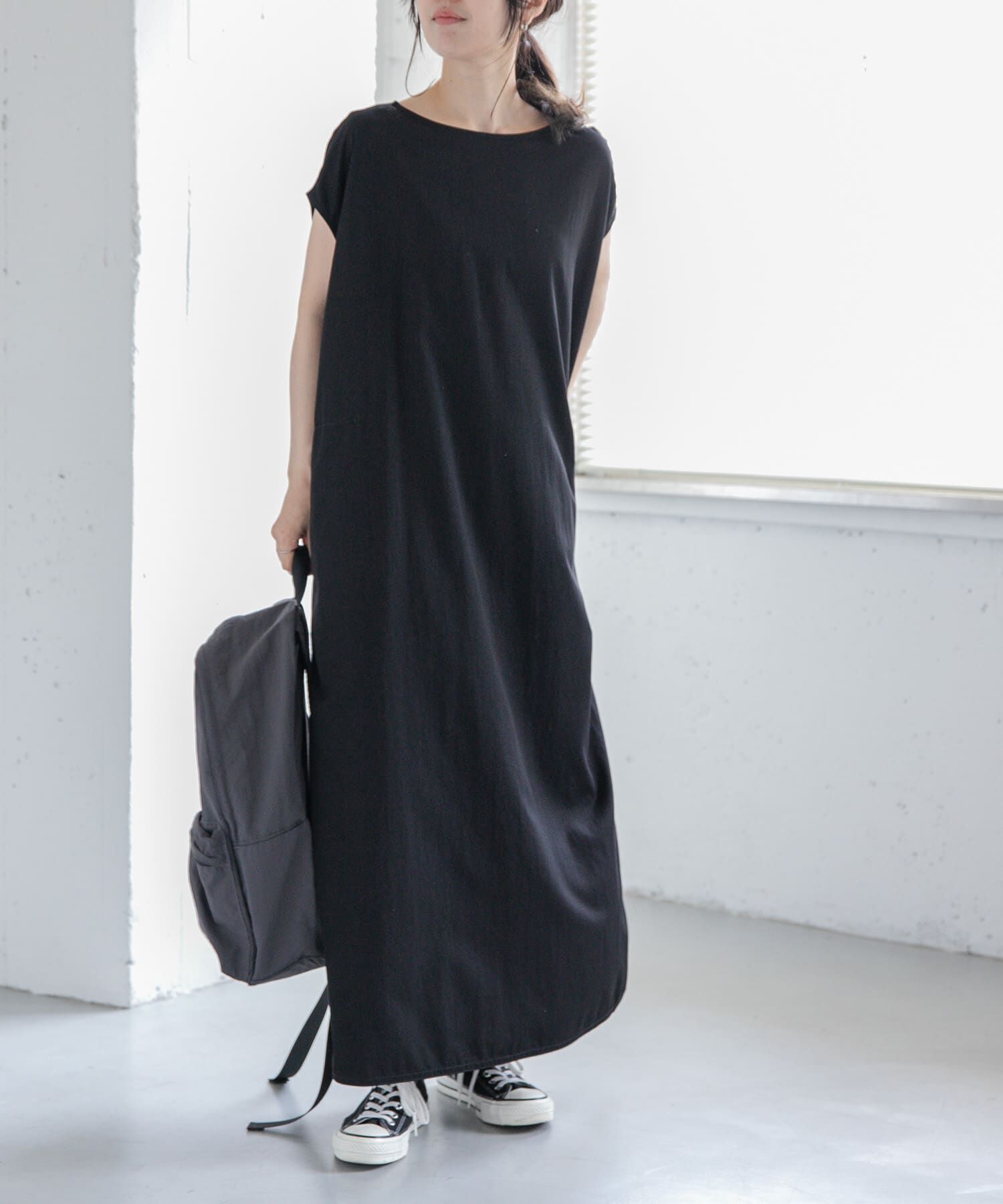 URBAN RESEARCH DOORS「FORK&SPOON　バックジップワンピース」|ワンピース|