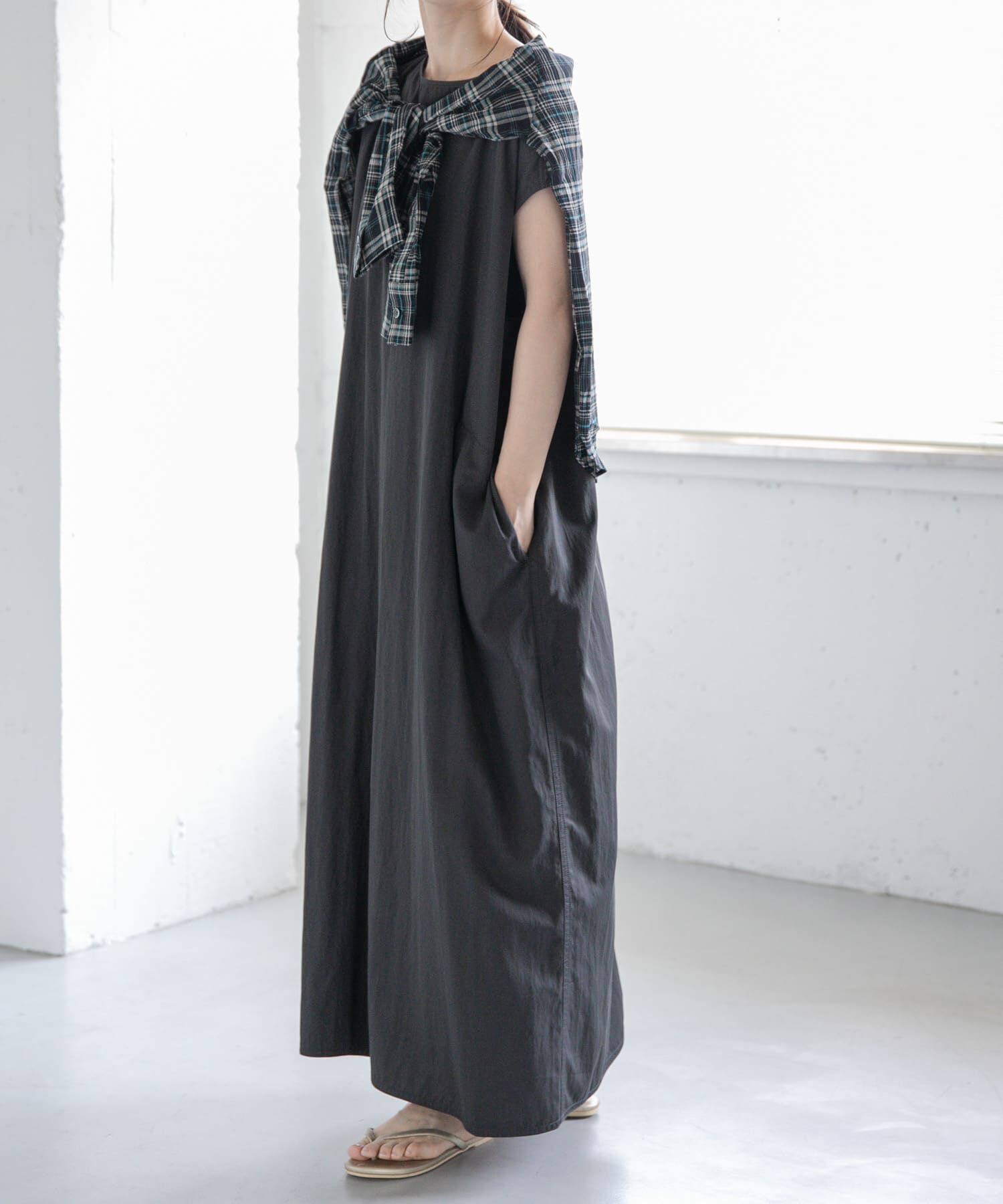 URBAN RESEARCH DOORS「FORK&SPOON　バックジップワンピース」|ワンピース|