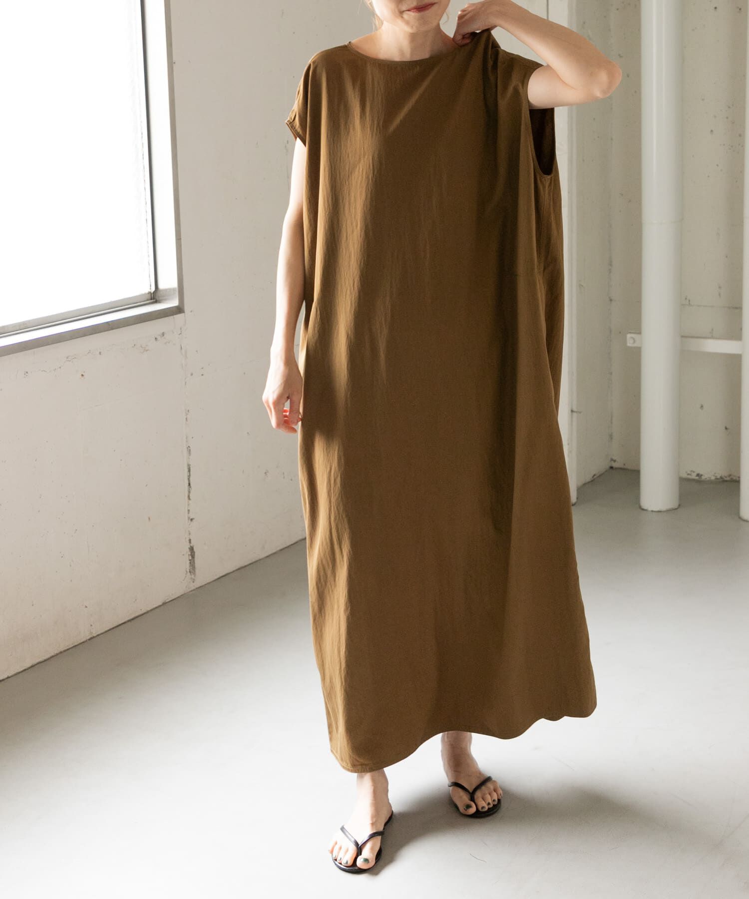 URBAN RESEARCH DOORS「FORK&SPOON　バックジップワンピース」|ワンピース|