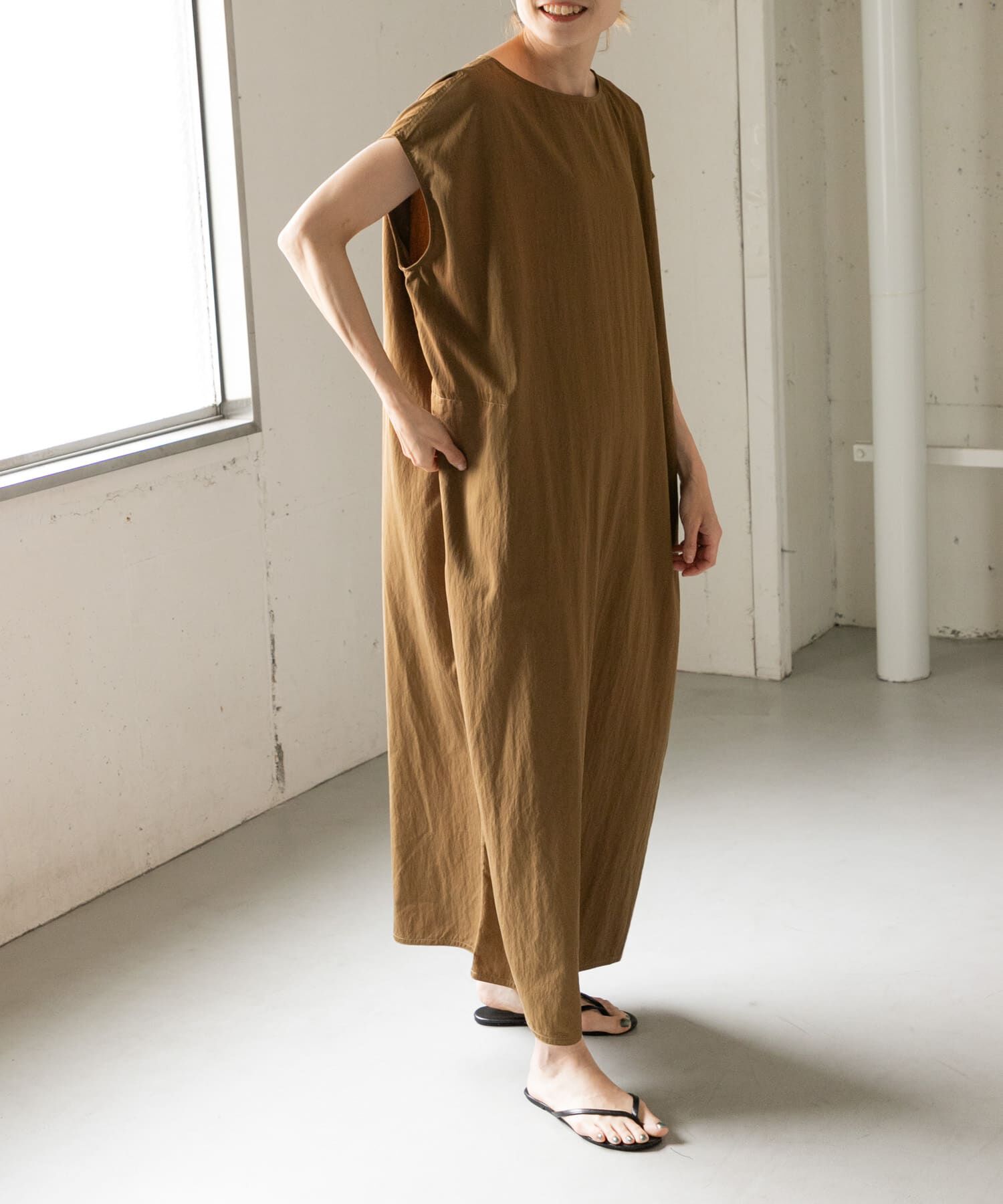 URBAN RESEARCH DOORS「FORK&SPOON　バックジップワンピース」|ワンピース|