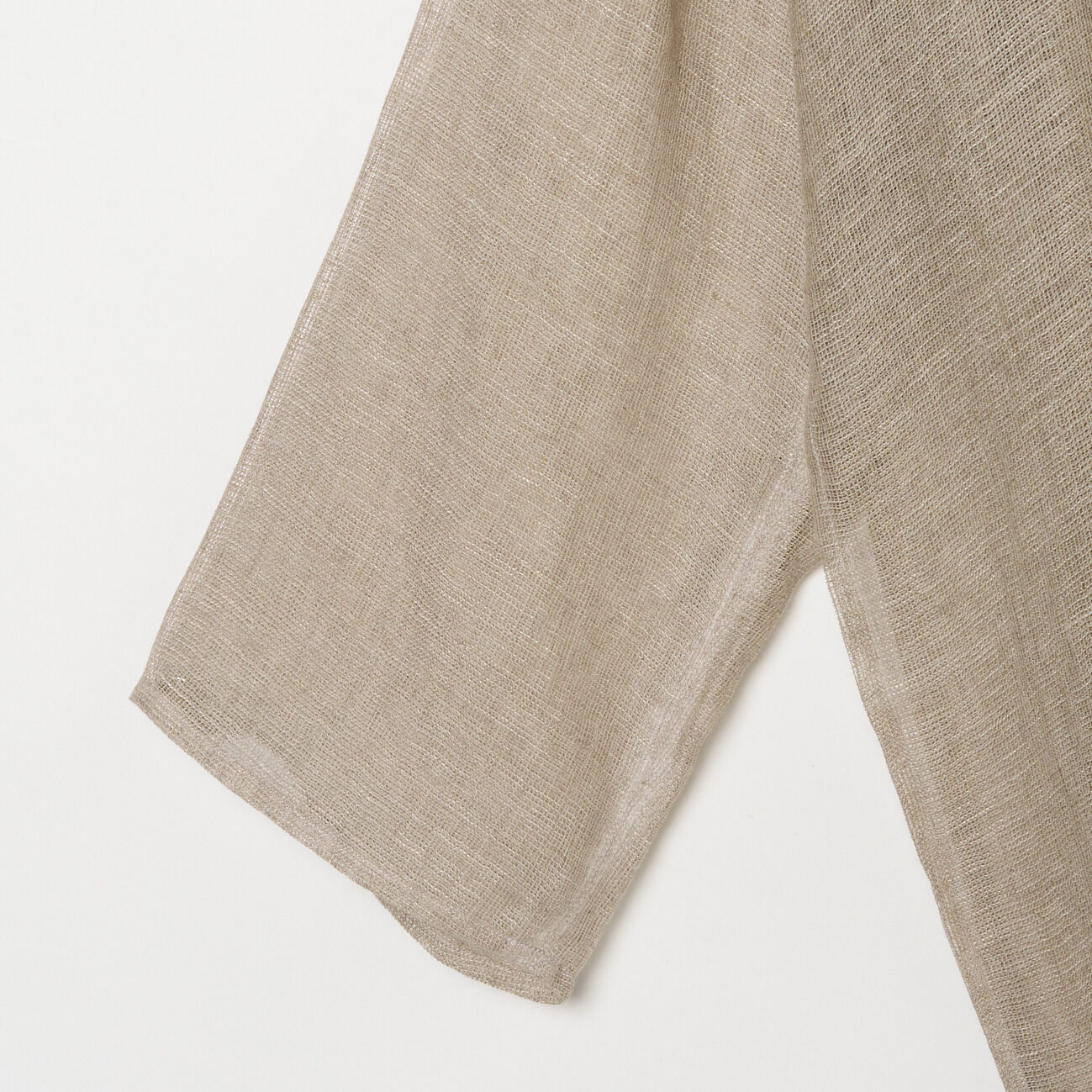 HELIOPOLE「HELIOPOLE LINEN MESH BAND COLLER SHIRT」|シャツ・ブラウス|