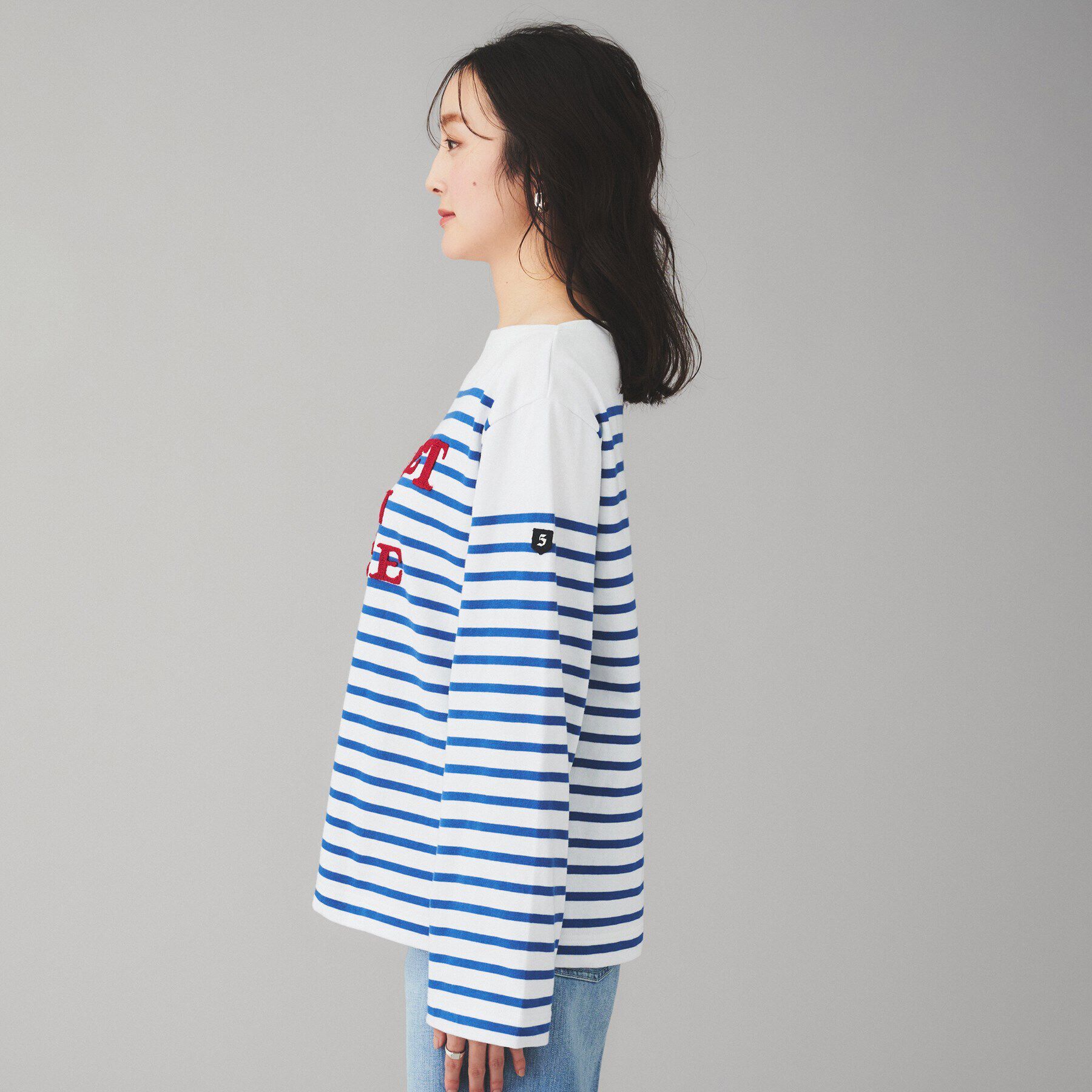 UNTITLED「【BLANC basque】バスクボーダー&times;刺繍プルオーバー」|Tシャツ・カットソー|