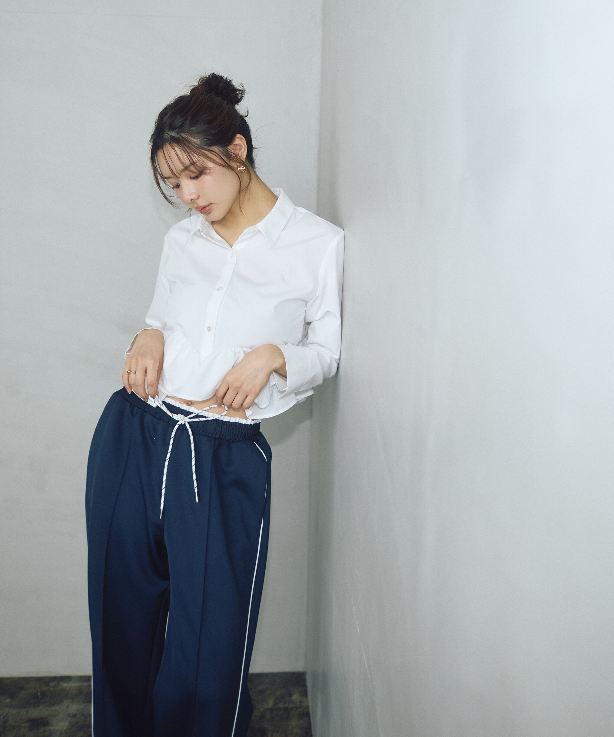 PROPORTION BODY DRESSING「〈a/mie〉ホイップフリルシャツ　26SS」|シャツ・ブラウス|