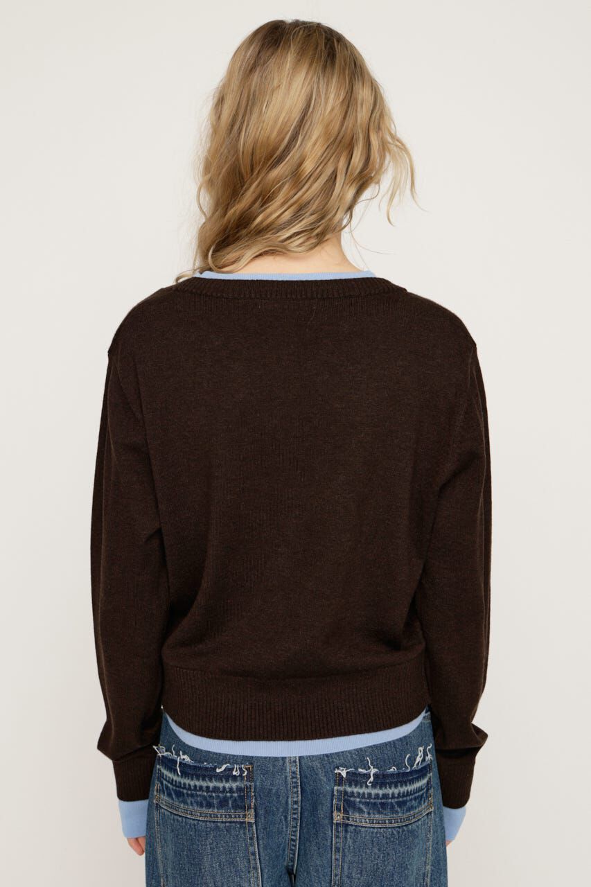 SLY「LAYERED LIKE KNIT トップス」|ニット・セーター|