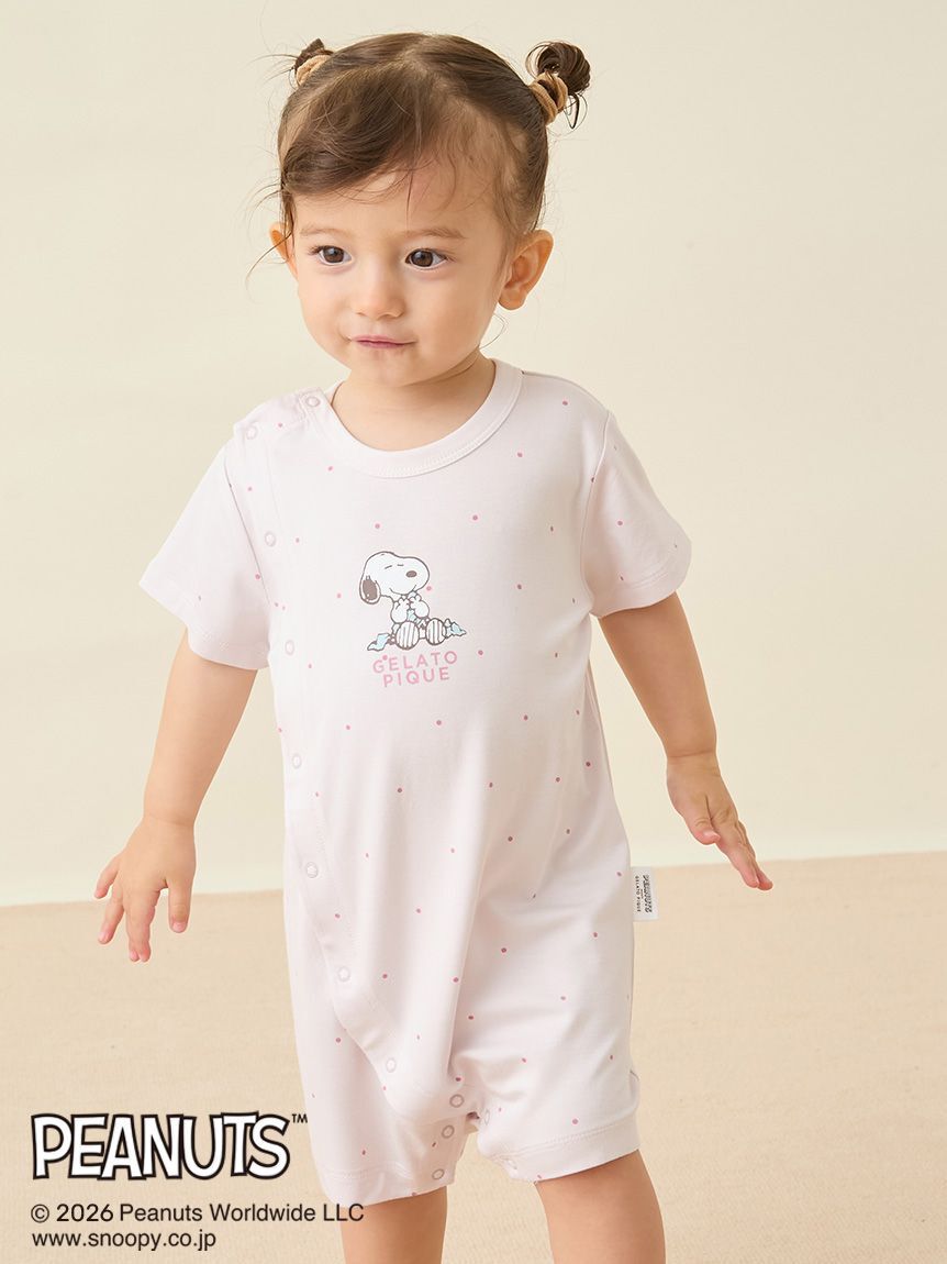 GELATO PIQUE KIDS & BABY「【PEANUTS】【BABY】【接触冷感】ロンパース」|ロンパース|