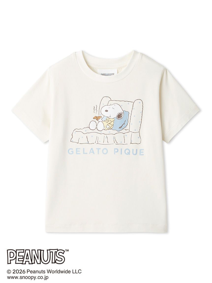 GELATO PIQUE KIDS & BABY「【PEANUTS】【KIDS】【接触冷感】ワンポイントTシャツ」|ルームウェア|