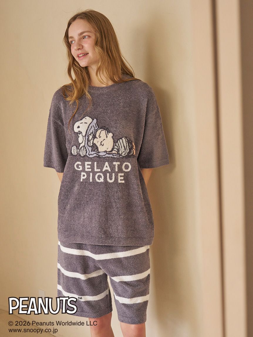 GELATO PIQUE HOMME「【PEANUTS】【HOMME】スムーズィーボーダーハーフパンツ」|その他|