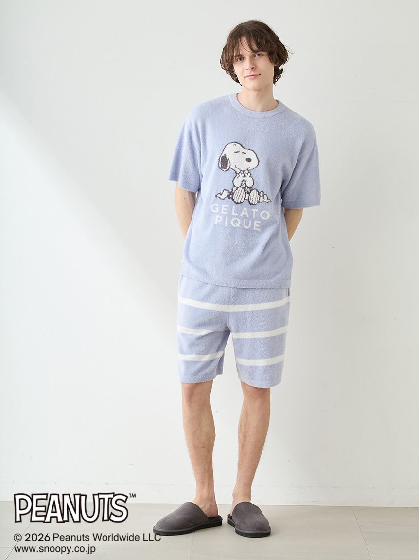 GELATO PIQUE HOMME「【PEANUTS】【HOMME】スムーズィーボーダーハーフパンツ」|その他|