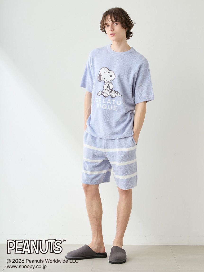 GELATO PIQUE HOMME「【PEANUTS】【HOMME】スムーズィーボーダーハーフパンツ」|その他|
