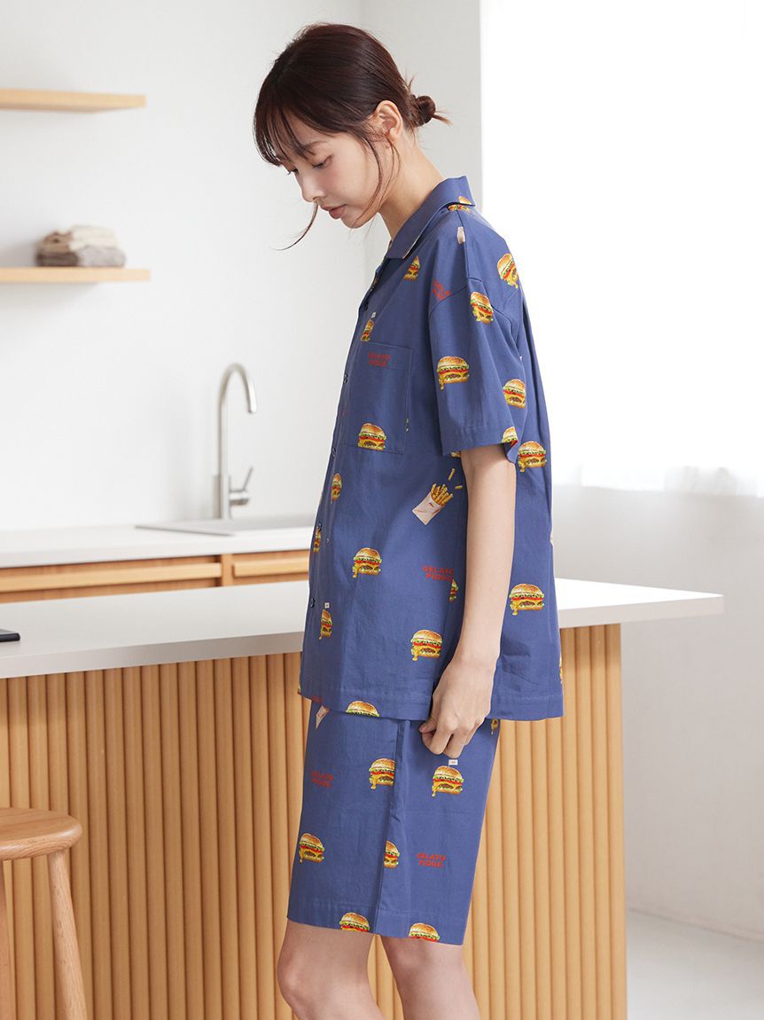 gelato pique「【UNISEX】 【接触冷感】HIGH CALORIE柄シャツ」|ルームウェア|