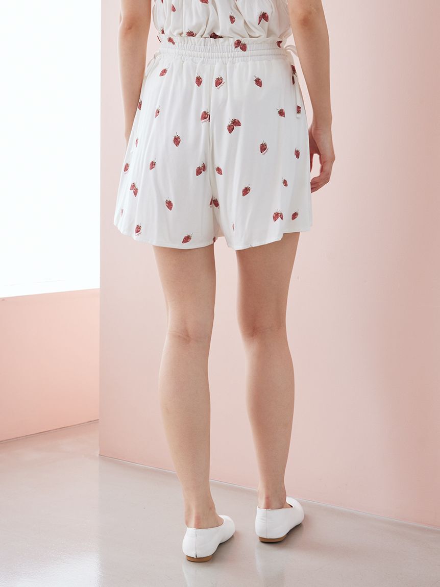 gelato pique「ストロベリー柄ショートパンツ」|ルームウェア|