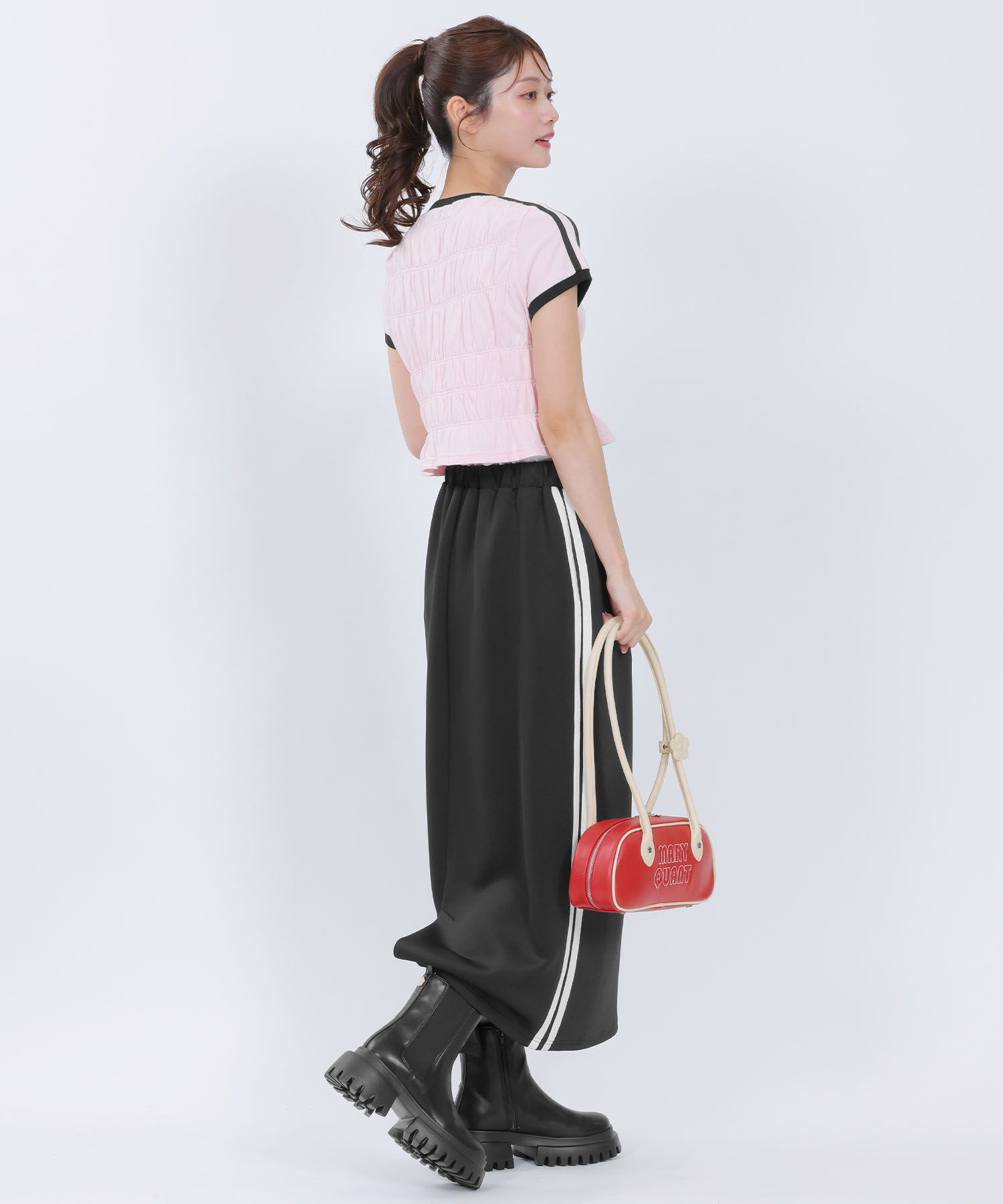 MARY QUANT「デイジーパッチムーヴ ミニトート」|ハンドバッグ|