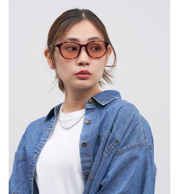  「SUNGLASSES COLLECTION ウェリントン型 サングラス | カラーレンズ 紫外線対策 UVカット」|サングラス|