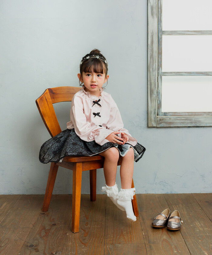 BACKYARD FAMILY「Rora ブラウス 通販 ローラ さくら キッズ 子供 女の子 子ども スタンドカラー フリル 襟」|その他|