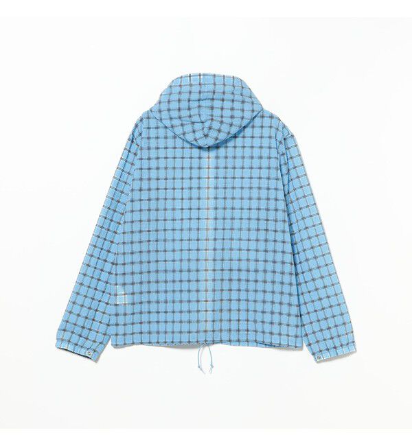 BEAMS PLUS「Swing Jacket Hoodie Nylon Airy Plaid」|ブルゾン・スタジャン|
