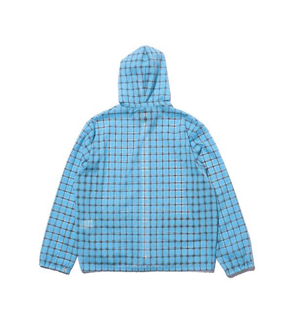 BEAMS PLUS「Swing Jacket Hoodie Nylon Airy Plaid」|ブルゾン・スタジャン|