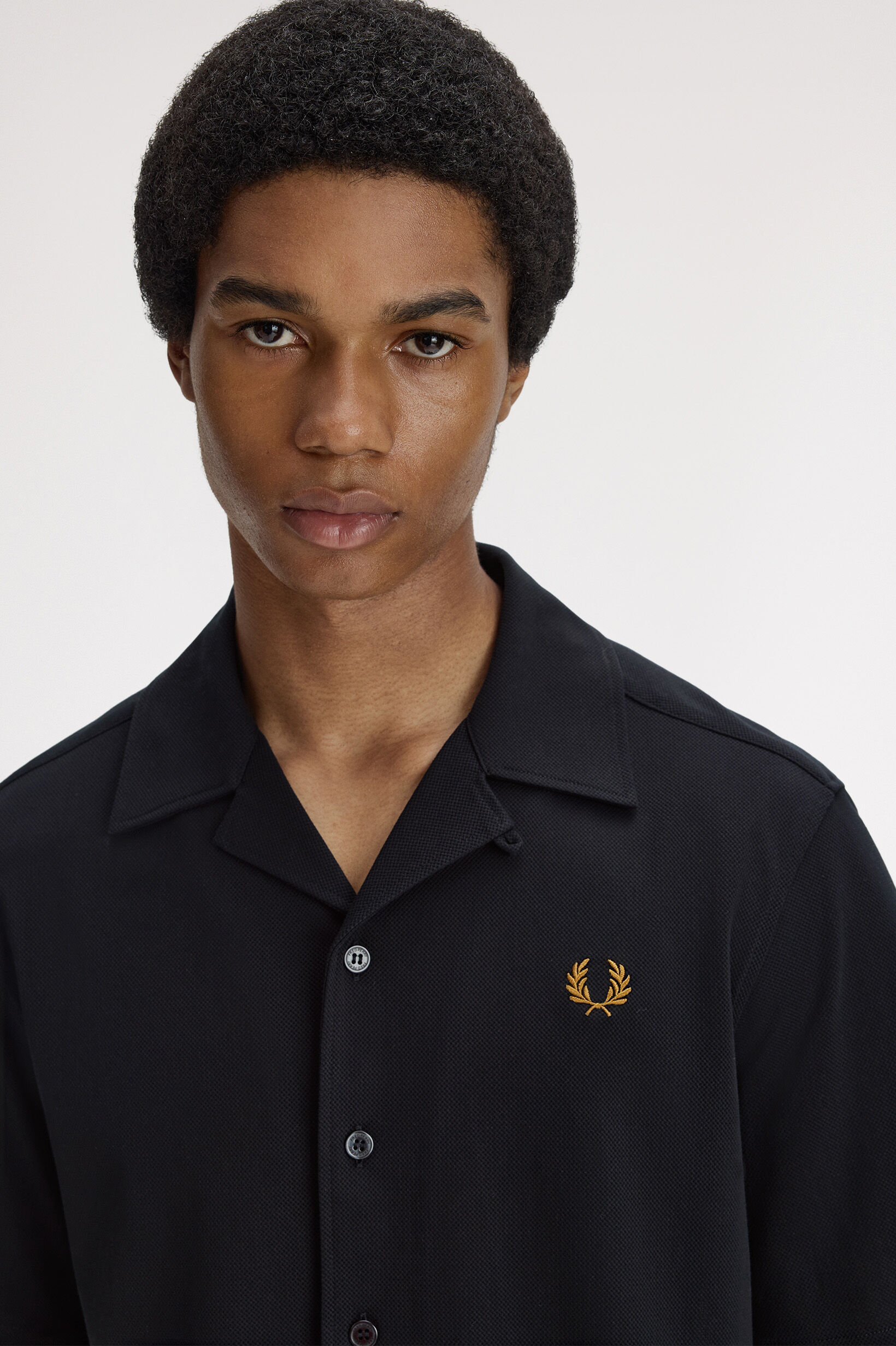 FRED PERRY 「Compress Mesh Revere Collar Shirt／メッシュオープンカラーシャツ」|シャツ・ブラウス|
