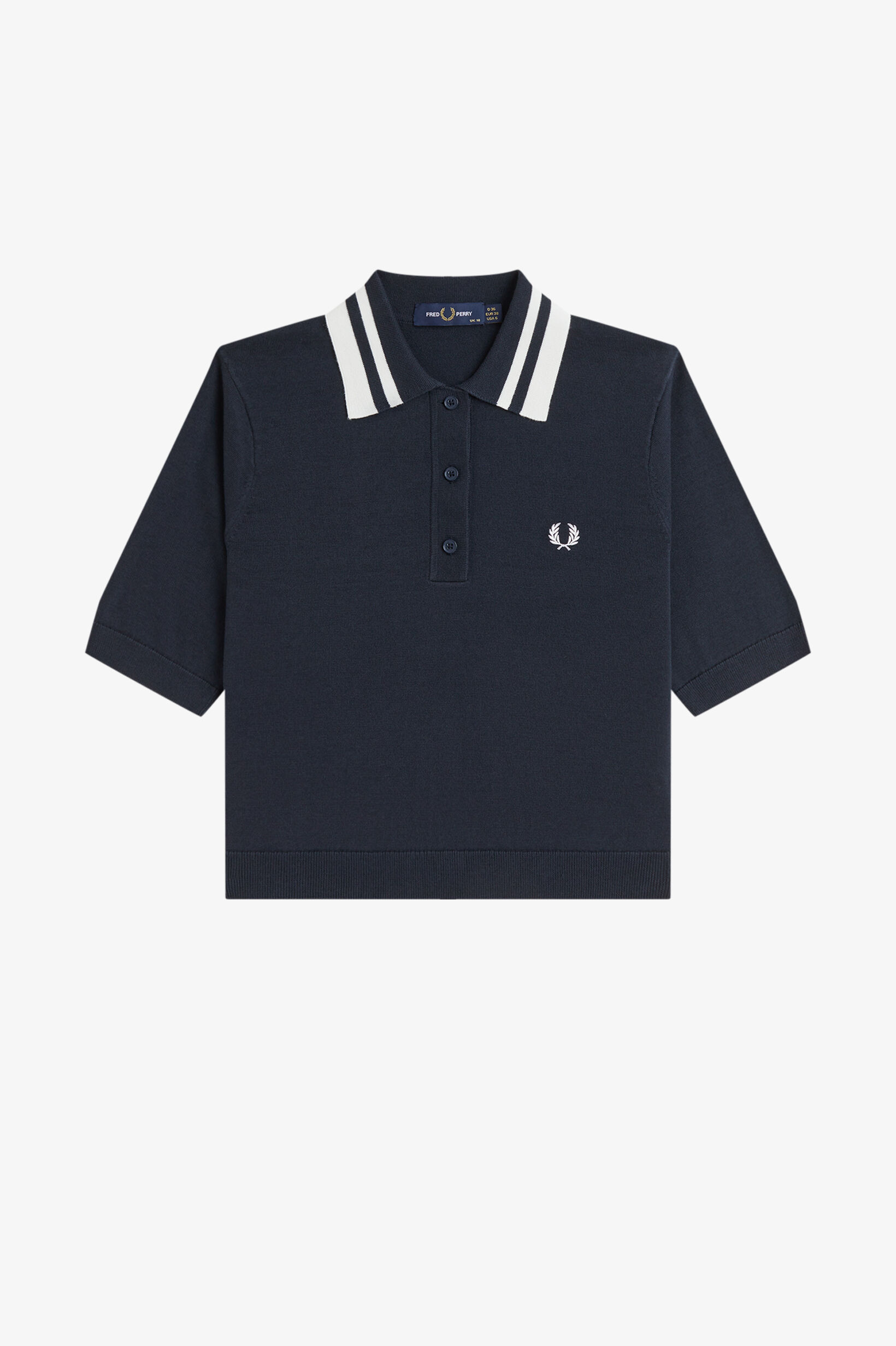 FRED PERRY 「Bold Twin Tipped Knitted Shirt／ボールドツインティップニットポロシャツ」|ポロシャツ|