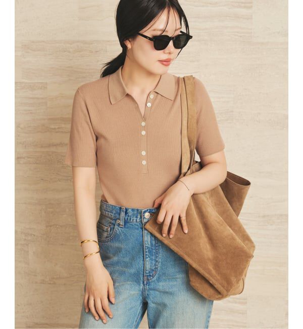 Plage「Collar Rib ニット」|ニット・セーター|