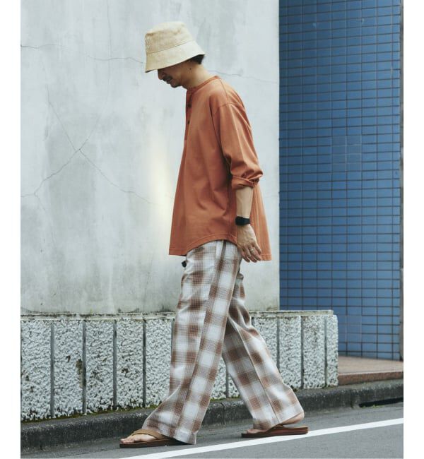 JOURNAL STANDARD relume「ガーメントダイ スリーピング ヘンリーネック Tシャツ」|Tシャツ・カットソー|