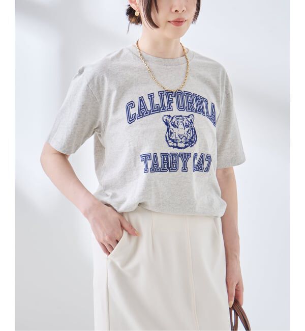 journal standard L'essage「【MIXTA/ミクスタ】CALIFORNIA TABBY CAT CREW Tシャツ」|Tシャツ・カットソー|