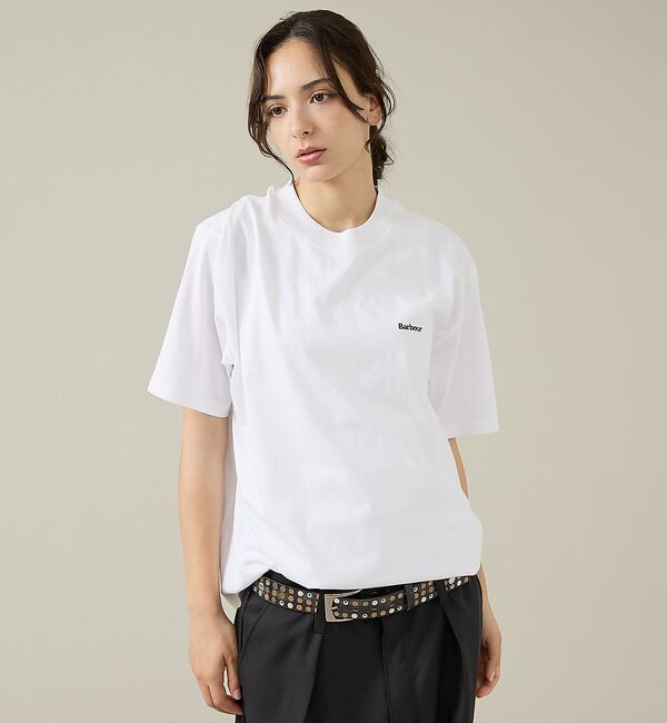 ABAHOUSE「【Barbour/バブアー】 DALTON LOGO OS T-SHIRT/ダル」|Tシャツ・カットソー|