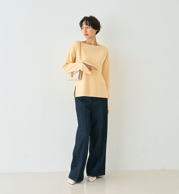 Rouge vif「スムーススリット ニットプルオーバー」|ニット・セーター|