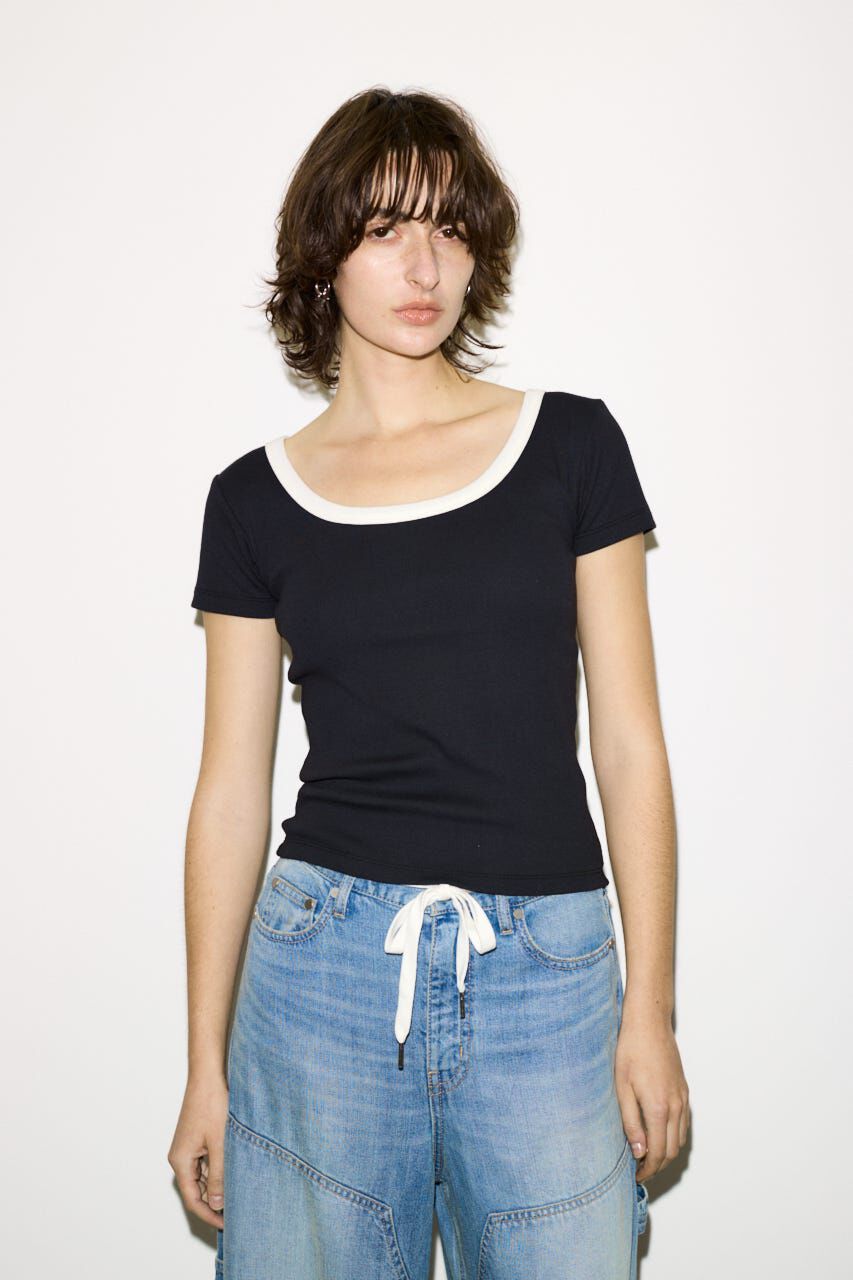 SLY「RINGER Tシャツ」|Tシャツ・カットソー|BLK