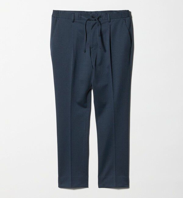 UNITED ARROWS「ジャージー スリムテーパード サイドシャーリング 1プリーツ スラックス」|スラックス|