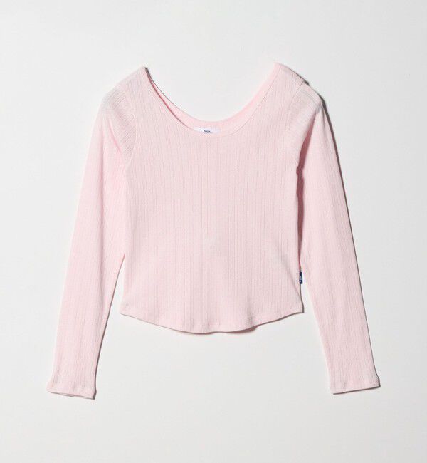 NICE WEATHER「＜NICE WEATHER＞ケーブル フィット カットソー」|Tシャツ・カットソー|LT.PINK