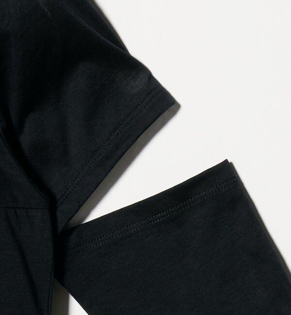 BEAUTY&YOUTH UNITED ARROWS「＜ONIT＞シアー スリット クルーネック ショートスリーブ Tシャツ」|Tシャツ・カットソー|