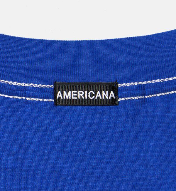 BEAUTY&YOUTH UNITED ARROWS「【別注】＜Americana＞プリント ビッグTシャツ/コバルト」|Tシャツ・カットソー|