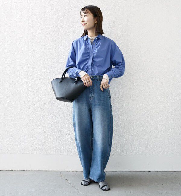 SHIPS any「《一部追加予約》SHIPS any:〈洗濯機可能〉コクーンペインター デニムパンツ［SHIPS any DENIM］」|デニム|