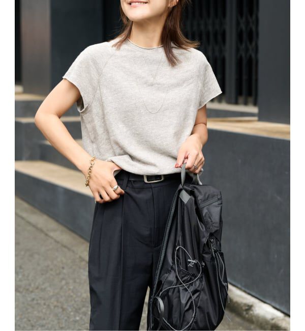 OUTDOOR PRODUCTS Usual Things「≪予約≫追加 スラブストレッチフレンチスリーブTEE」|Tシャツ・カットソー|グレーC