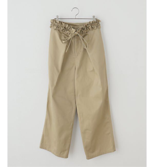 crinkle crinkle crinkle】 frill belt chino pants（JOURNAL STANDARD