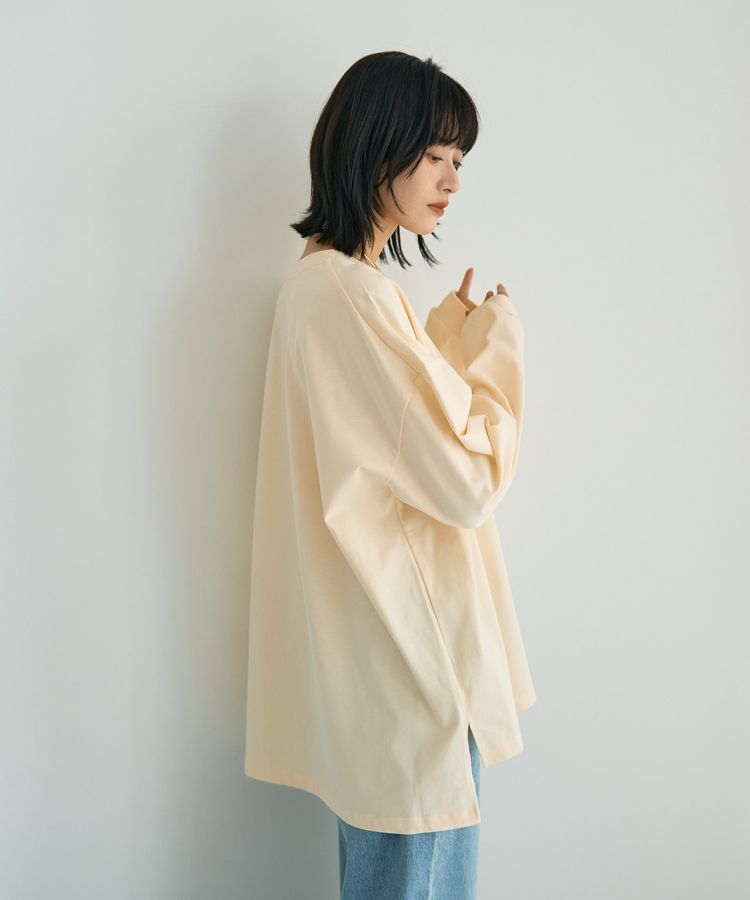 YECCA VECCA「コットンルーズプルオーバー」|Tシャツ・カットソー|