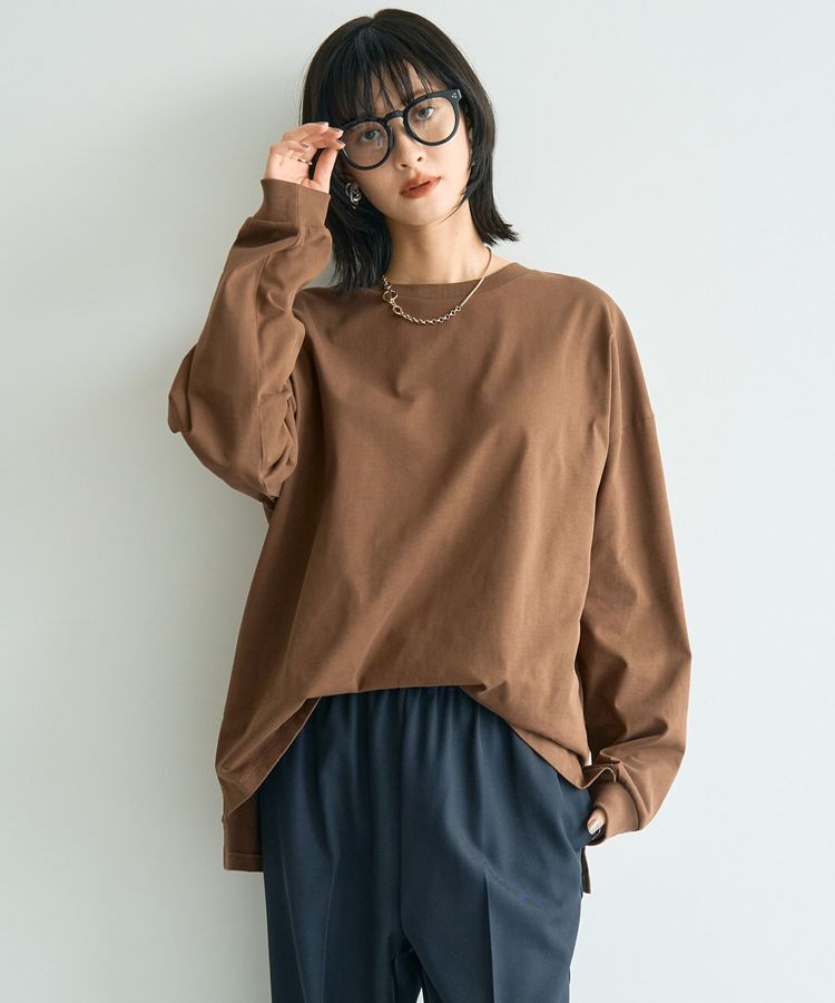 YECCA VECCA「コットンルーズプルオーバー」|Tシャツ・カットソー|