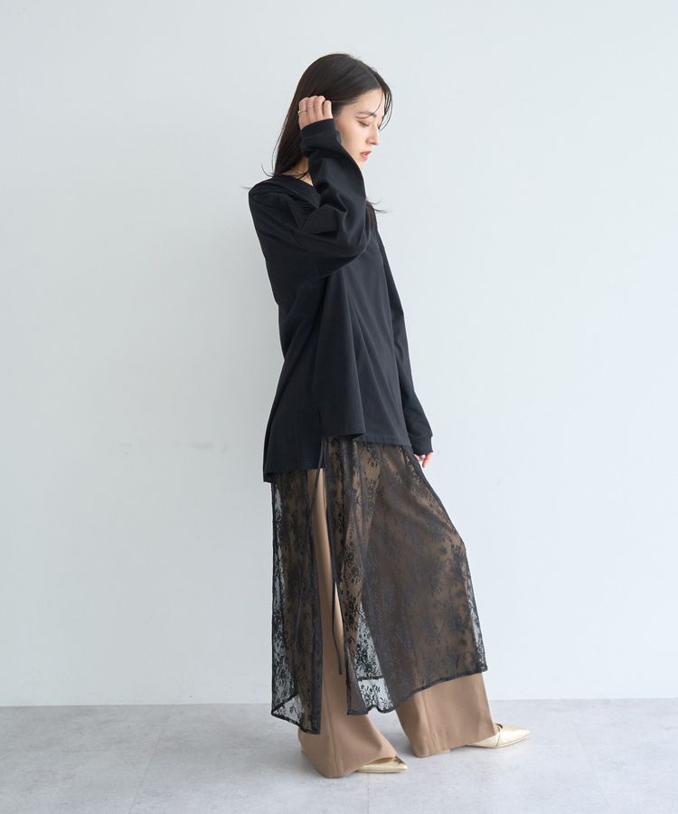 YECCA VECCA「コットンルーズプルオーバー」|Tシャツ・カットソー|